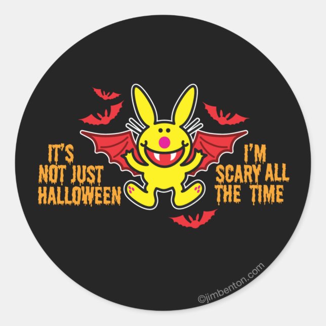 Es ist nicht nur Halloween Runder Aufkleber (Vorderseite)