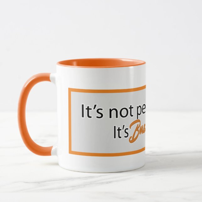 Es ist nicht persönlich  tasse (Links)