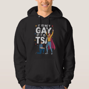 Es ist nicht schwul, wenn es TSA Funny Security Ai Hoodie