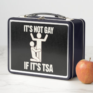 Es ist nicht schwul, wenn es TSA-Sicherheit ist Lu Metall Brotdose