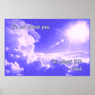 Es ist nicht über Sie PLAKAT-DRUCK Poster