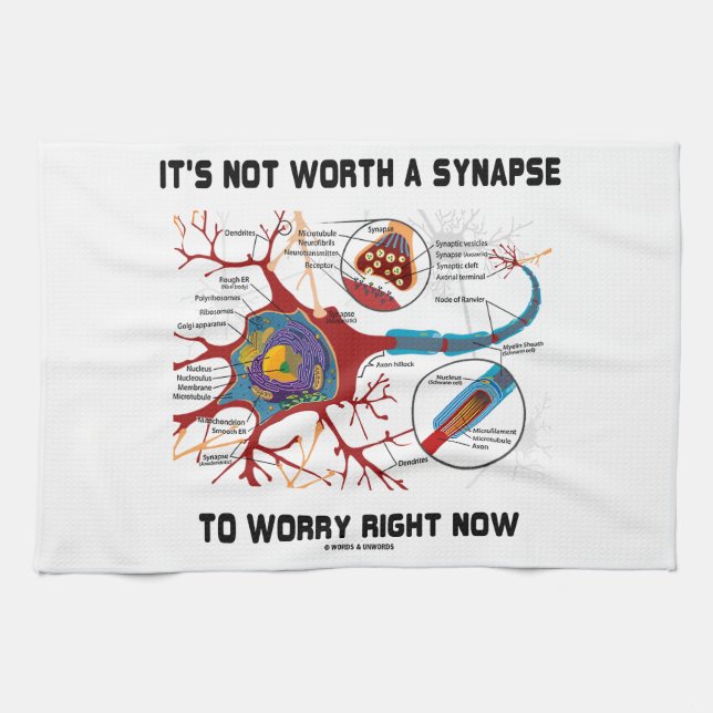 Es ist nicht wert eine Synapse, zum sich im Geschirrtuch (Horizontal)