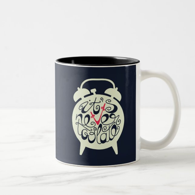 Es ist nie zu spät zweifarbige tasse (Rechts)