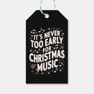 Es ist noch nie zu früh für Weihnachtsmusiker Geschenkanhänger
