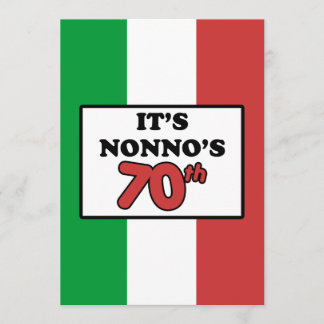 Es ist Nonno's 70. Geburtstagsfinder Einladung