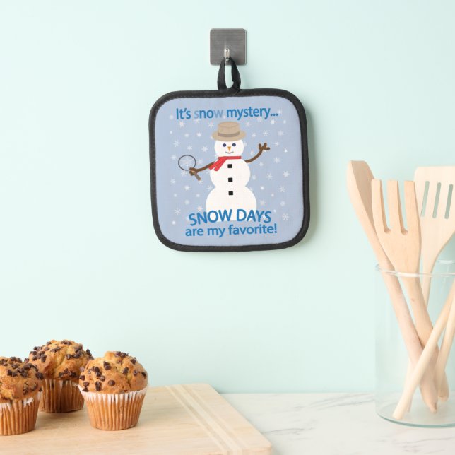 Es ist NOw Mystery Detective Snowman Topflappen (Insitu (Hängend))