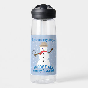 Es ist NOw Mystery Detective Snowman Trinkflasche