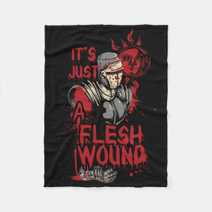 Es ist nur ein Fleisch-Wunde-Funny-Halloween Fleecedecke