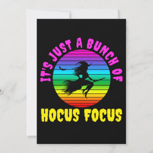 Es ist nur ein Haufen Hocus Pocus farbenfrohe Hexe Einladung