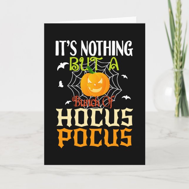 Es ist nur ein Haufen Hocus Pocus Karte (Vorderseite)