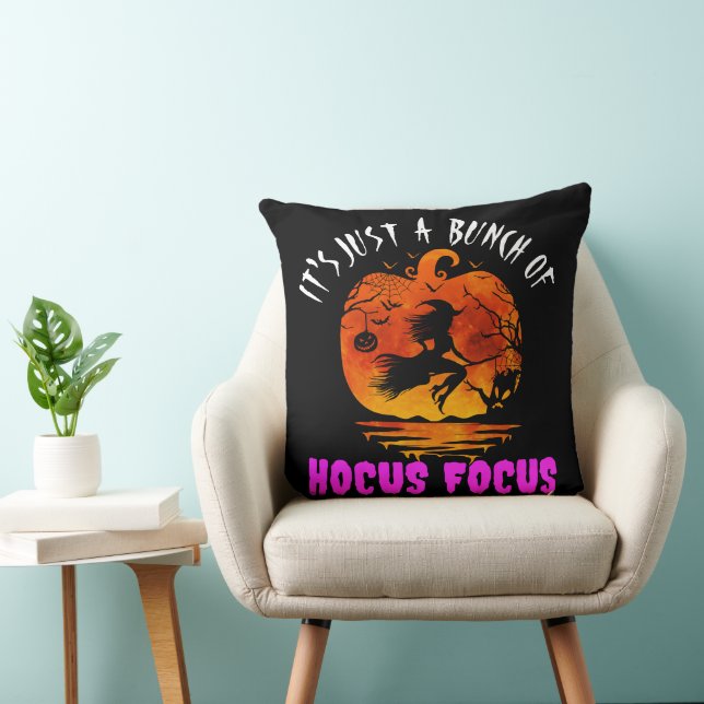 Es ist nur ein Haufen Hocus Pocus Pumpkin Hallowee Kissen (Stuhl )