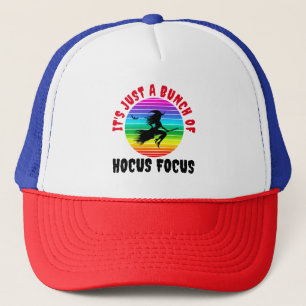 Es ist nur ein Haufen Hokuspokus Bunte Hexe Truckerkappe