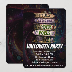 Es ist nur ein Haufen Hokuspokus Halloween Einladung