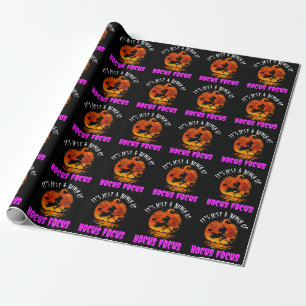 Es ist nur ein Haufen Hokuspokus Kürbis Halloween Geschenkpapier