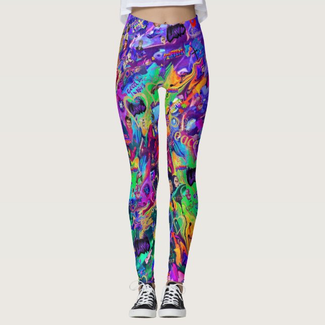 Es ist nur Graffiti von CBDOilPrincess Leggings (Vorderseite)