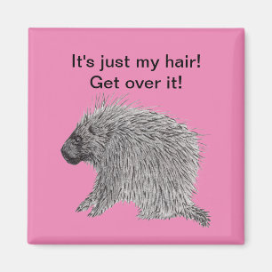 Es ist nur mein Haar Stachelschwein Magnet