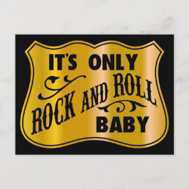 Es ist nur Rock and Roll Baby Postkarte