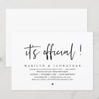 Es ist offiziell, Hochzeitsessen und Party