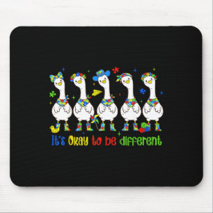 Es-ist-ok anders zu sein süßer Dummkopf Autismus Mousepad