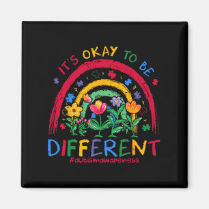 Es ist ok, ein anderes Bewusstsein für Regenbogena Magnet