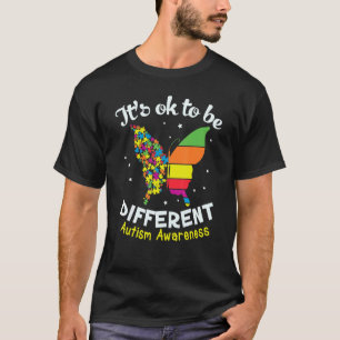 Es ist OK, ein anderes Butterfly-Autismus-Bewussts T-Shirt