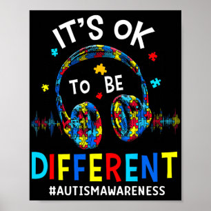 Es ist ok, ein anderes Cooles Autismus-Bewusstsein Poster