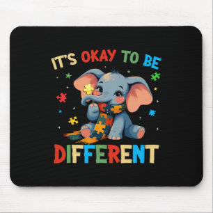 Es ist OK, ein anderes Elefantenautismus-Bewusstse Mousepad