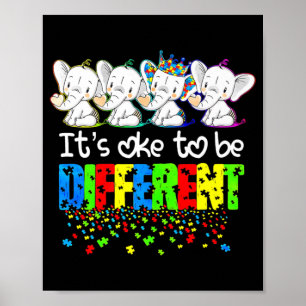 Es ist OK, ein anderes Niedliches Elefantenautismu Poster