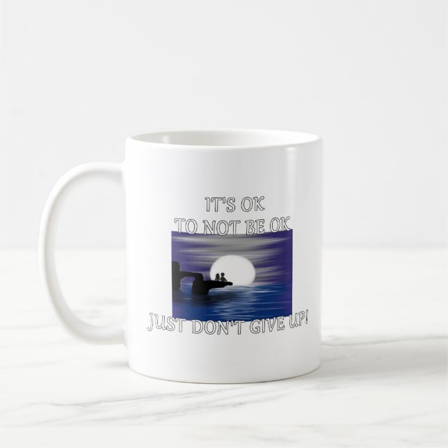 "Es ist OK, nicht OK zu sein" Kaffeetasse (Links)