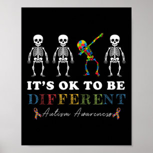 Es ist OK, verschiedene Autismus-Bewusstseinsstöru Poster