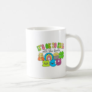 Es ist okay, alle Gefühle zu fühlen, Groovy Lucky  Kaffeetasse