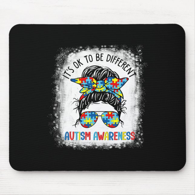 Es ist okay, anders zu sein Autismus-Bewusstsein U Mousepad (Vorne)