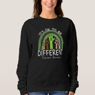 Es ist okay, anders zu sein Depression Awareness L Sweatshirt