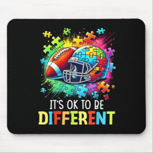 Es ist okay, anders zu sein, Fußball-Autismus-Bewu Mousepad