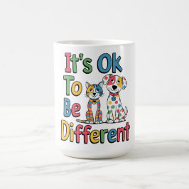 Es ist okay, anders zu sein kaffeetasse
