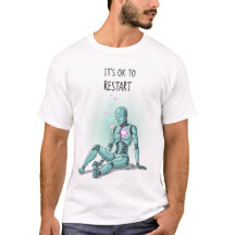 Es ist okay, die Cyber-Ästhetik-Männer T-Shirt neu