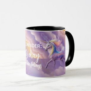 Es ist okay, Gefühle zu haben, funkelndes Glitter- Tasse