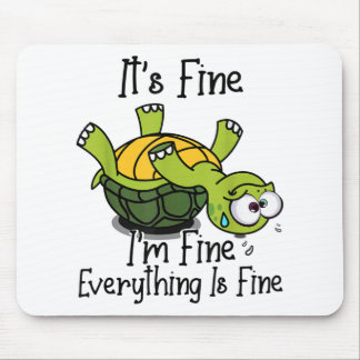 Es ist okay, mir geht's gut, alles ist okay, lusti mousepad