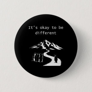 Es ist okay, nicht okay zu sein. Psychische Gesund Button