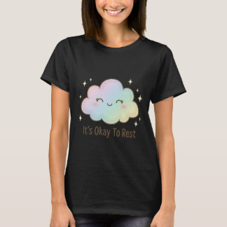Es ist okay, sich auszuruhen – Süße Pastellwolke M T-Shirt