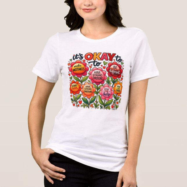 Es ist Okay Tri-Blend Shirt (Vorderseite)
