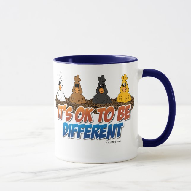 Es ist OKAY, unterschiedlich zu sein Tasse (Rechts)