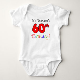 Es ist Opa's 60. Geburtstag für Großkind Baby Strampler