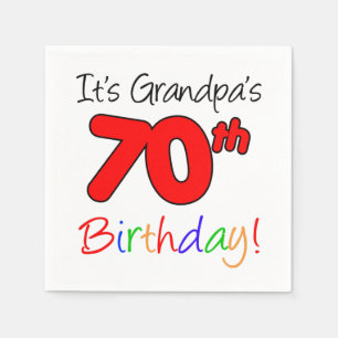 Es ist Opas 70. Geburtstagsparty Napkins Serviette