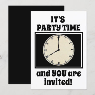 Es ist Party-Zeit Einladung