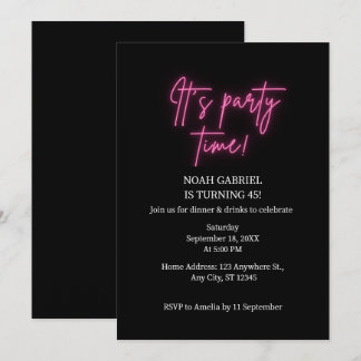 Es ist Party zum Geburtstag Einladung