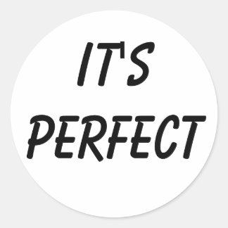 Es ist perfekt runder aufkleber