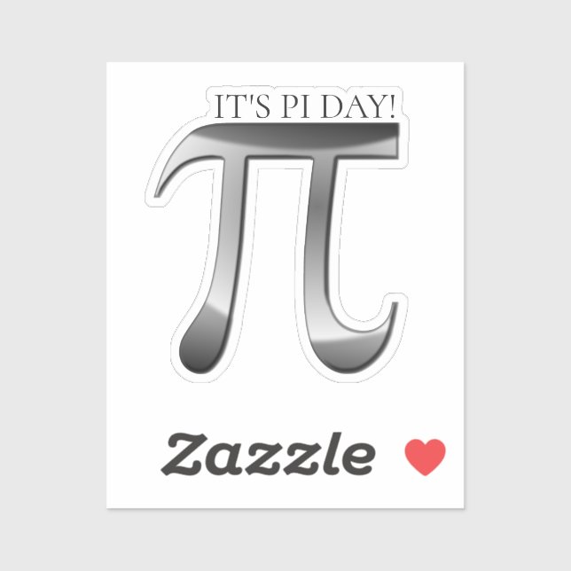 Es ist Pi Day! Aufkleber (Blatt)
