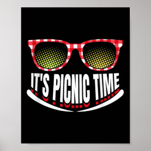 Es ist Picknickzeit Familienausflug Sommerferien C Poster