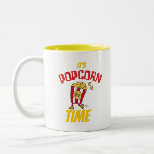 Es ist Popcorn Zeit Lustig Zweifarbige Tasse